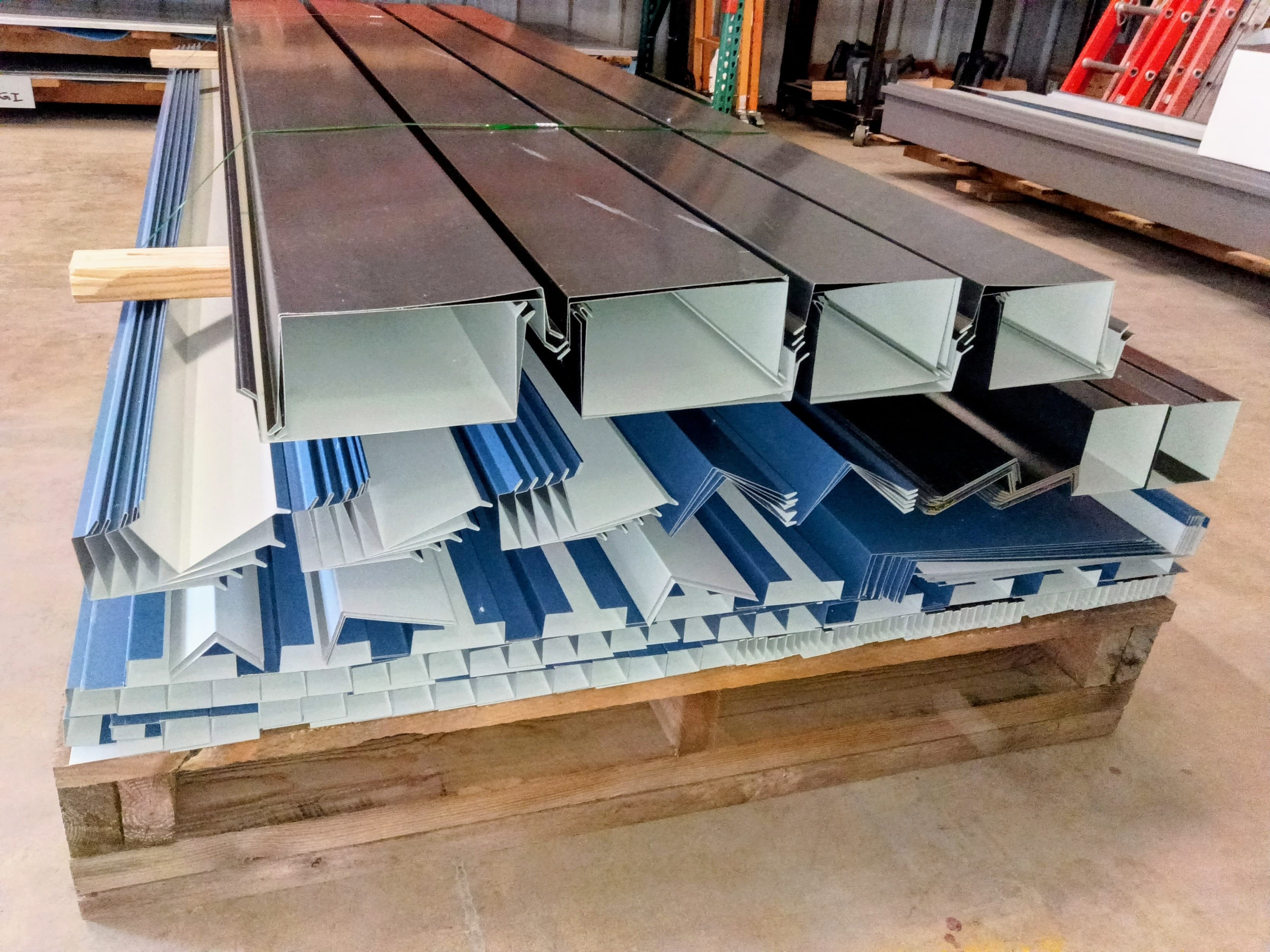 Custom architectural sheet metal profiles fabricated by Kansas Architectural Metals