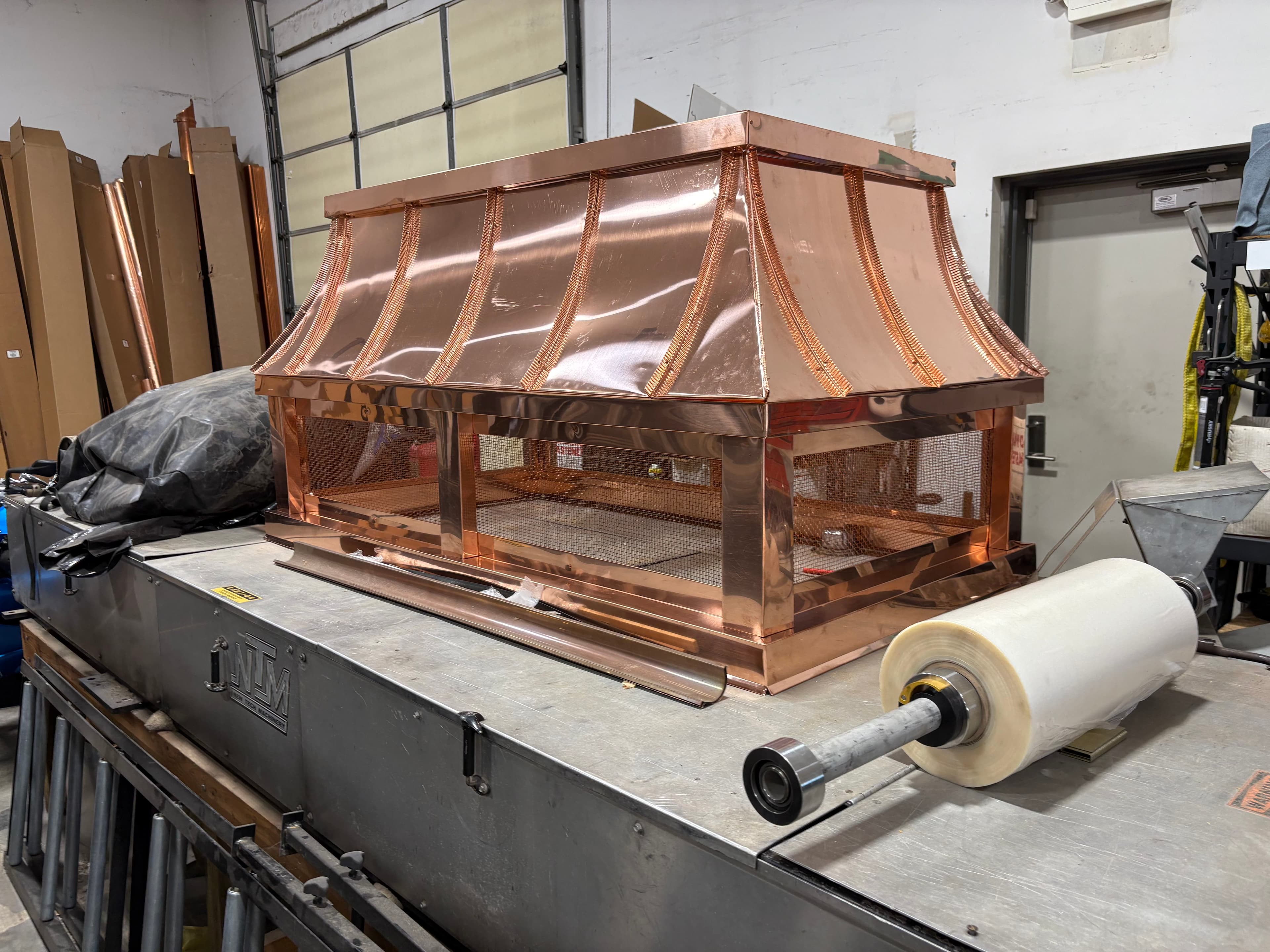 Custom copper architectural fabrication by Kansas Architectural Metals