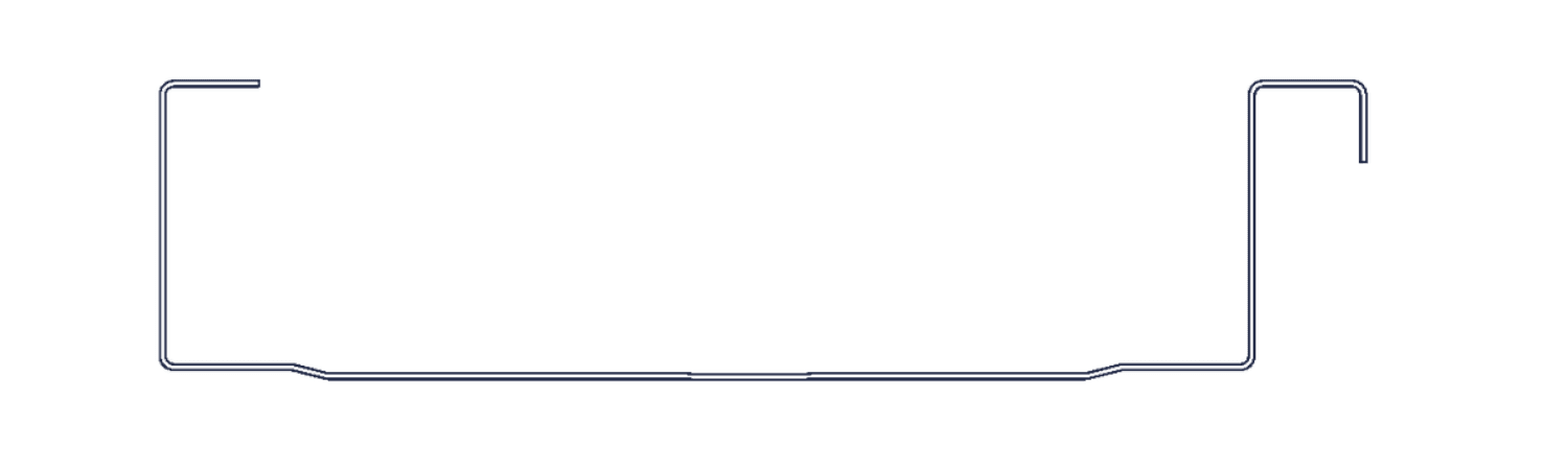 SS200 standing seam roof panel profile
