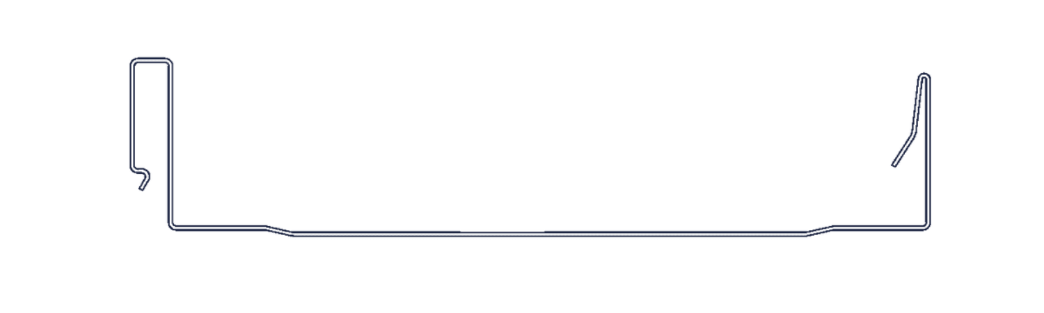 SS675 standing seam roof panel profile