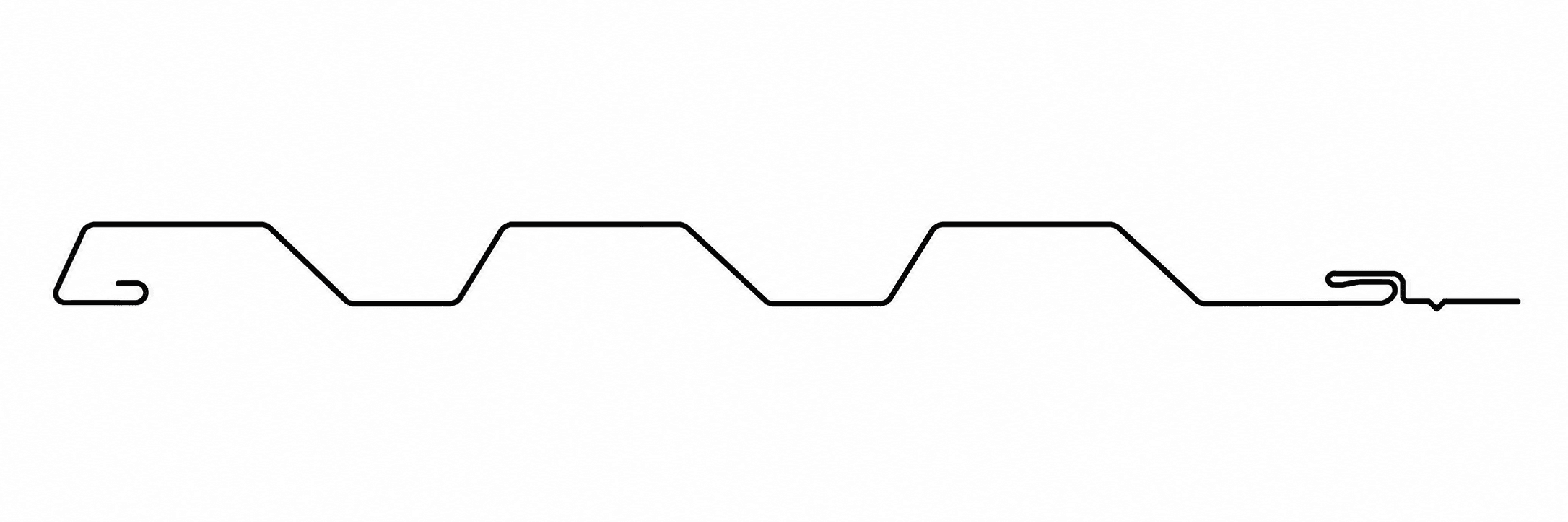 WAV-12-4F architectural wave panel profile